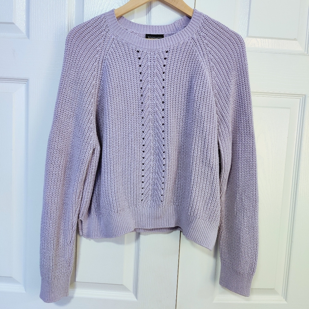 Topshop lavender/lilac purple oversized sweater